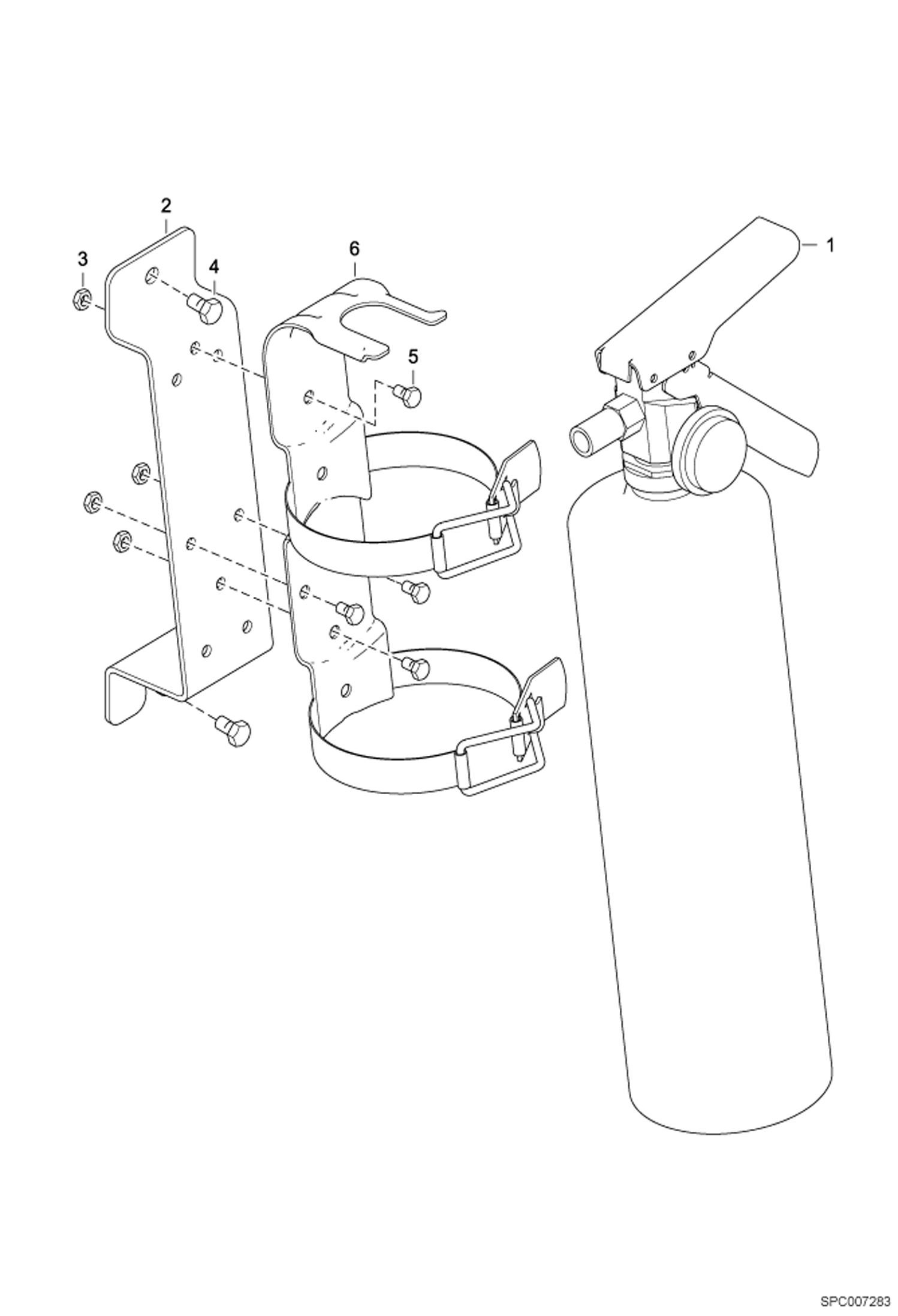 Схема запчастей Bobcat T2250 - FIRE EXTINGUISHER ACCESSORIES & OPTIONS