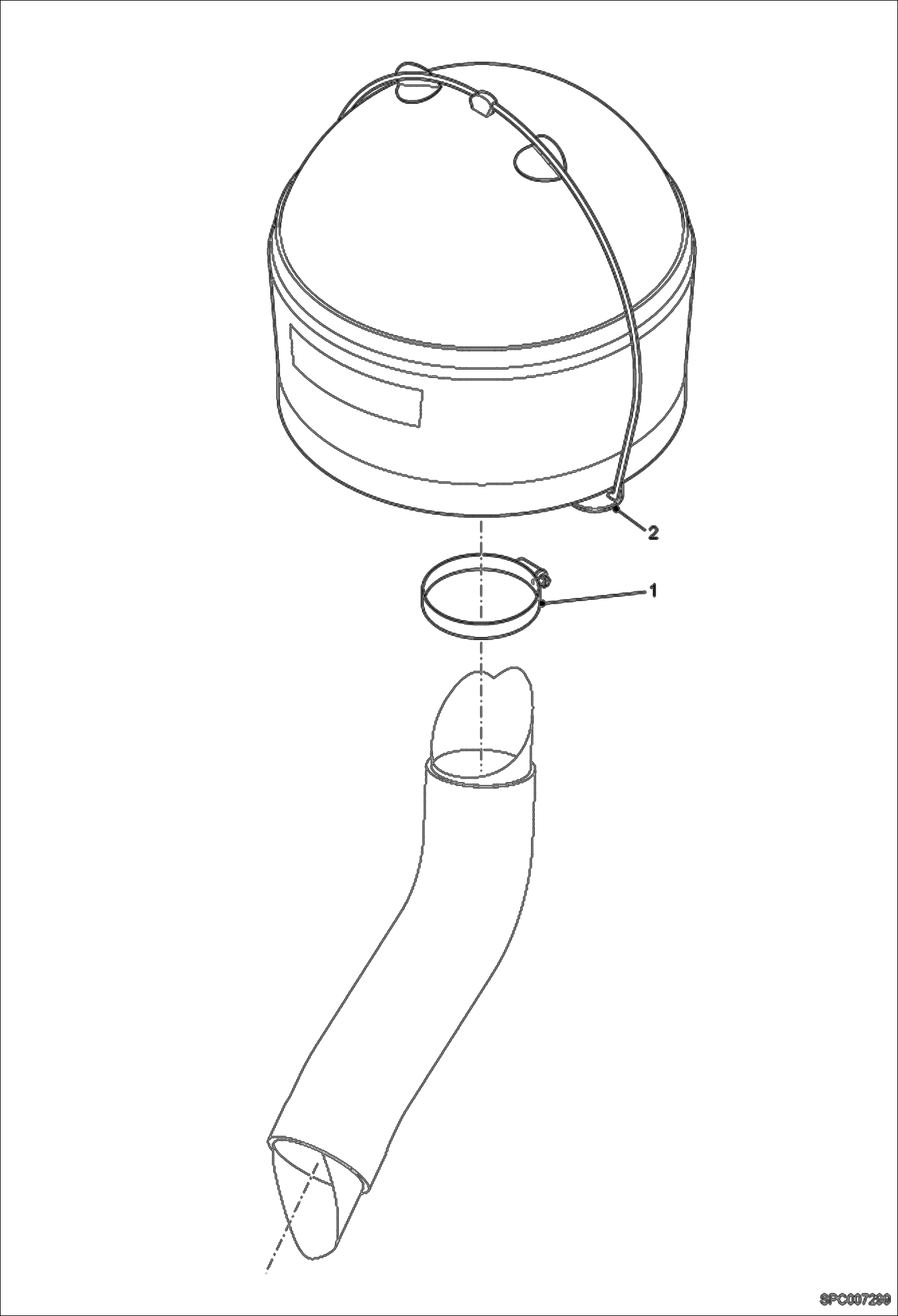 Схема запчастей Bobcat T3571L - AIR PRE-CLEANER OPTION 1 ACCESSORIES & OPTIONS