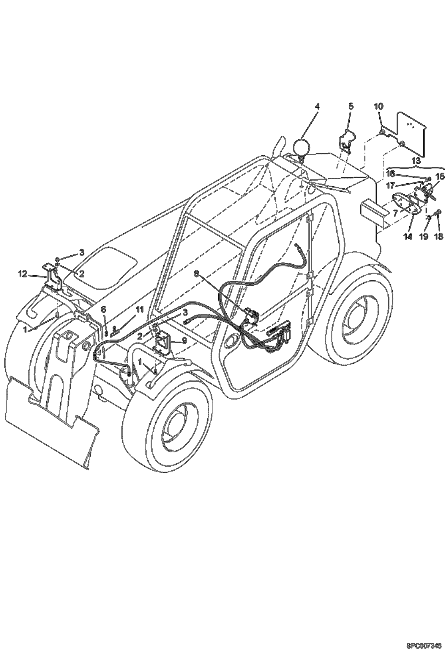 Схема запчастей Bobcat T2250 - ITALY VERSION (W/HOOK) ACCESSORIES & OPTIONS