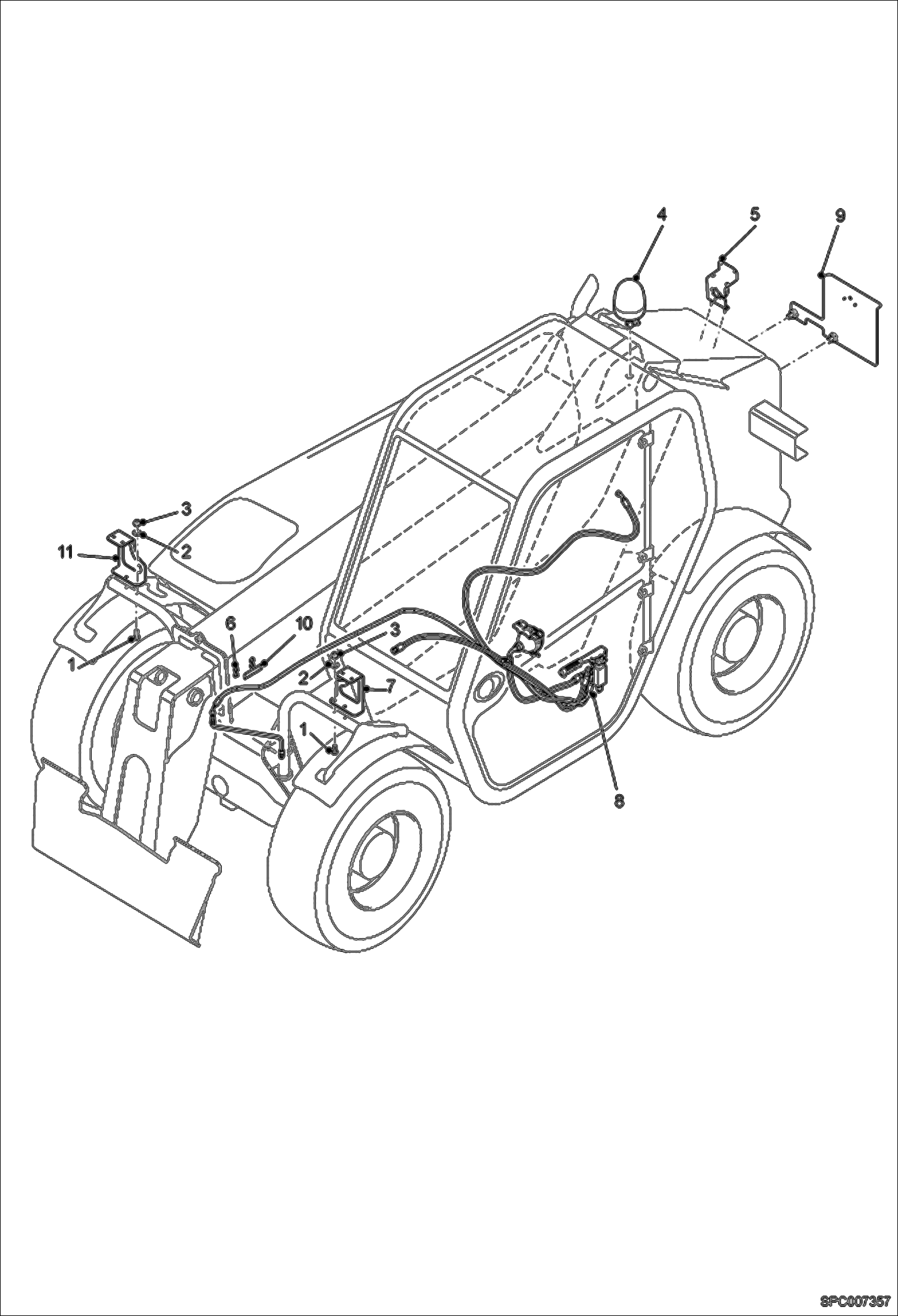 Схема запчастей Bobcat T2250 - ITALY VERSION (W/O HOOK) ACCESSORIES & OPTIONS