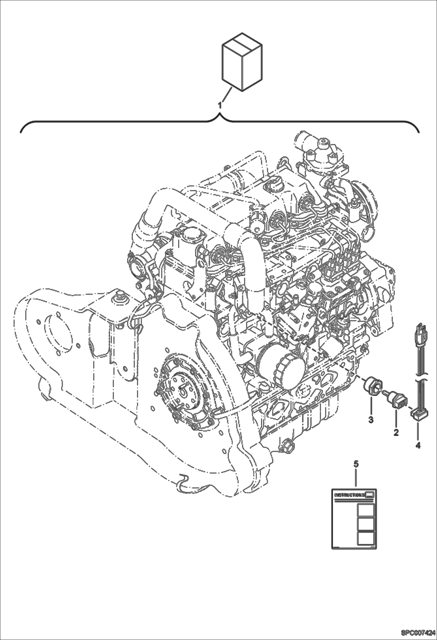 Схема запчастей Bobcat T2250 - BLOCK HEATER KIT ACCESSORIES & OPTIONS