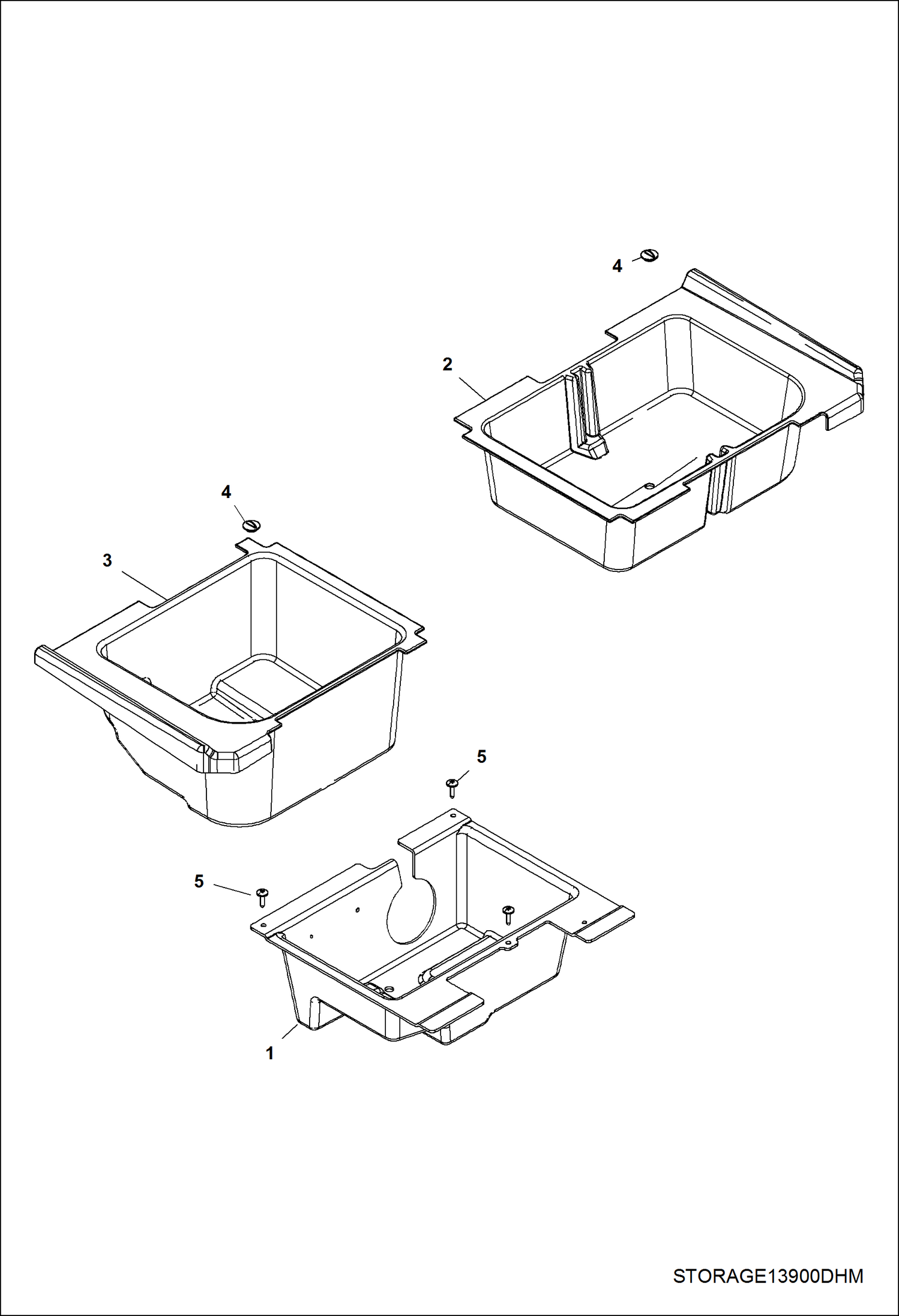 Схема запчастей Bobcat 3650 - BODY, STORAGE MAIN FRAME