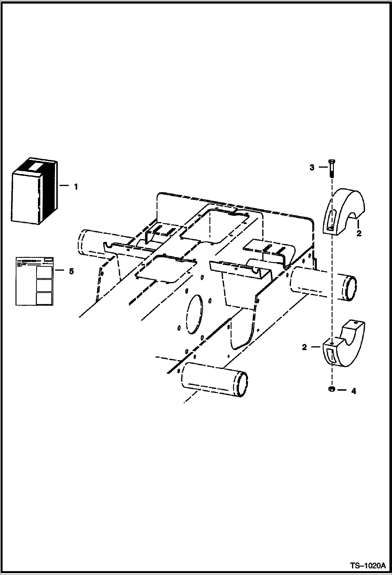 Схема запчастей Bobcat 700s - COUNTERWEIGHT KIT (Front Axle) ACCESSORIES & OPTIONS