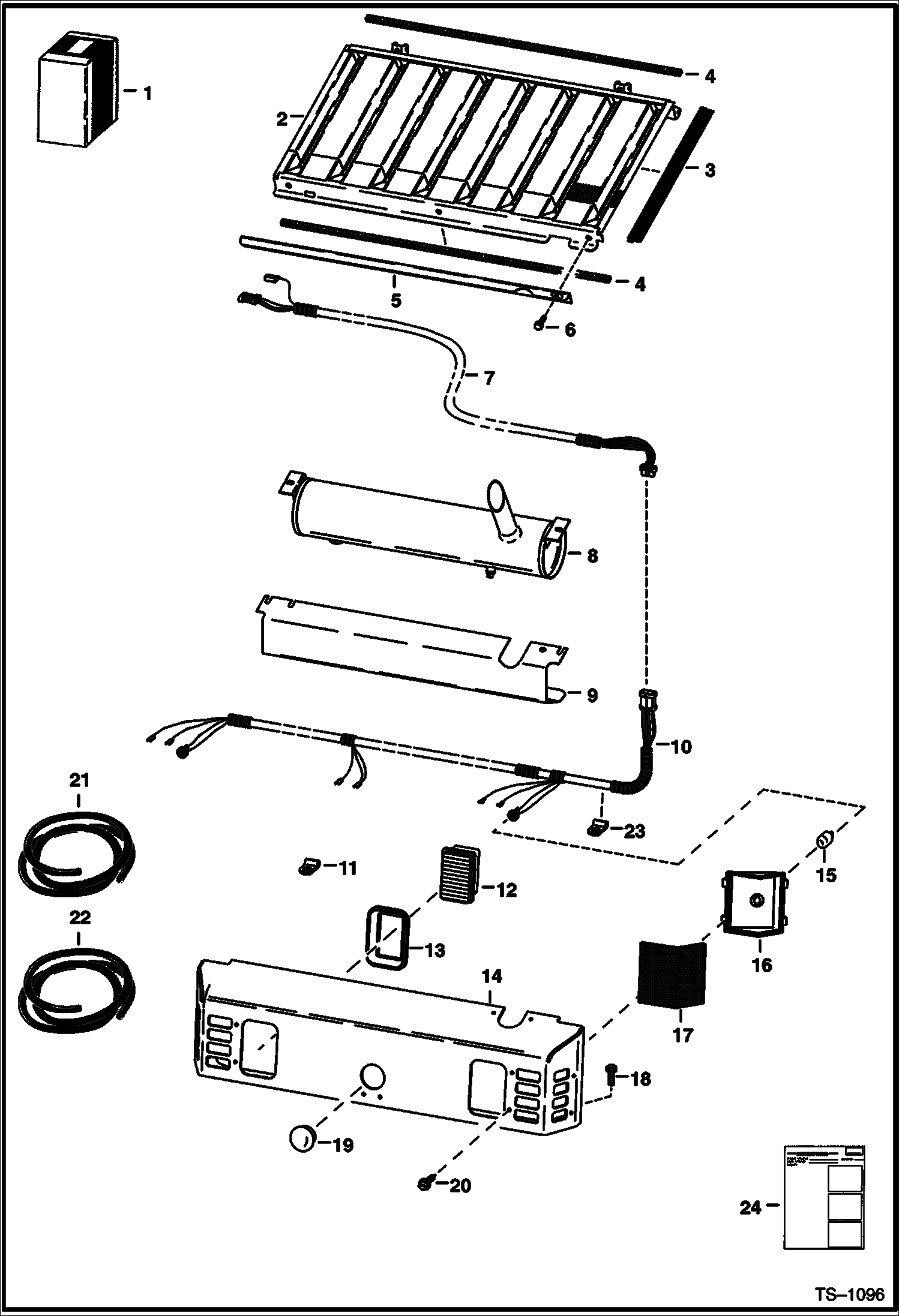 Схема запчастей Bobcat 700s - HOOD KIT (Steel) ACCESSORIES & OPTIONS