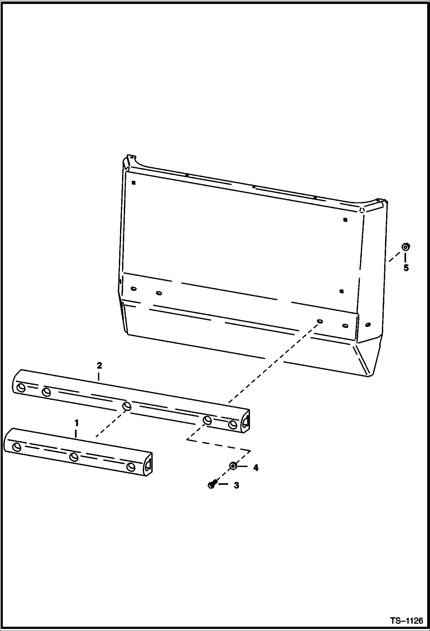 Схема запчастей Bobcat 700s - BUMPERS (Rear Door) ACCESSORIES & OPTIONS