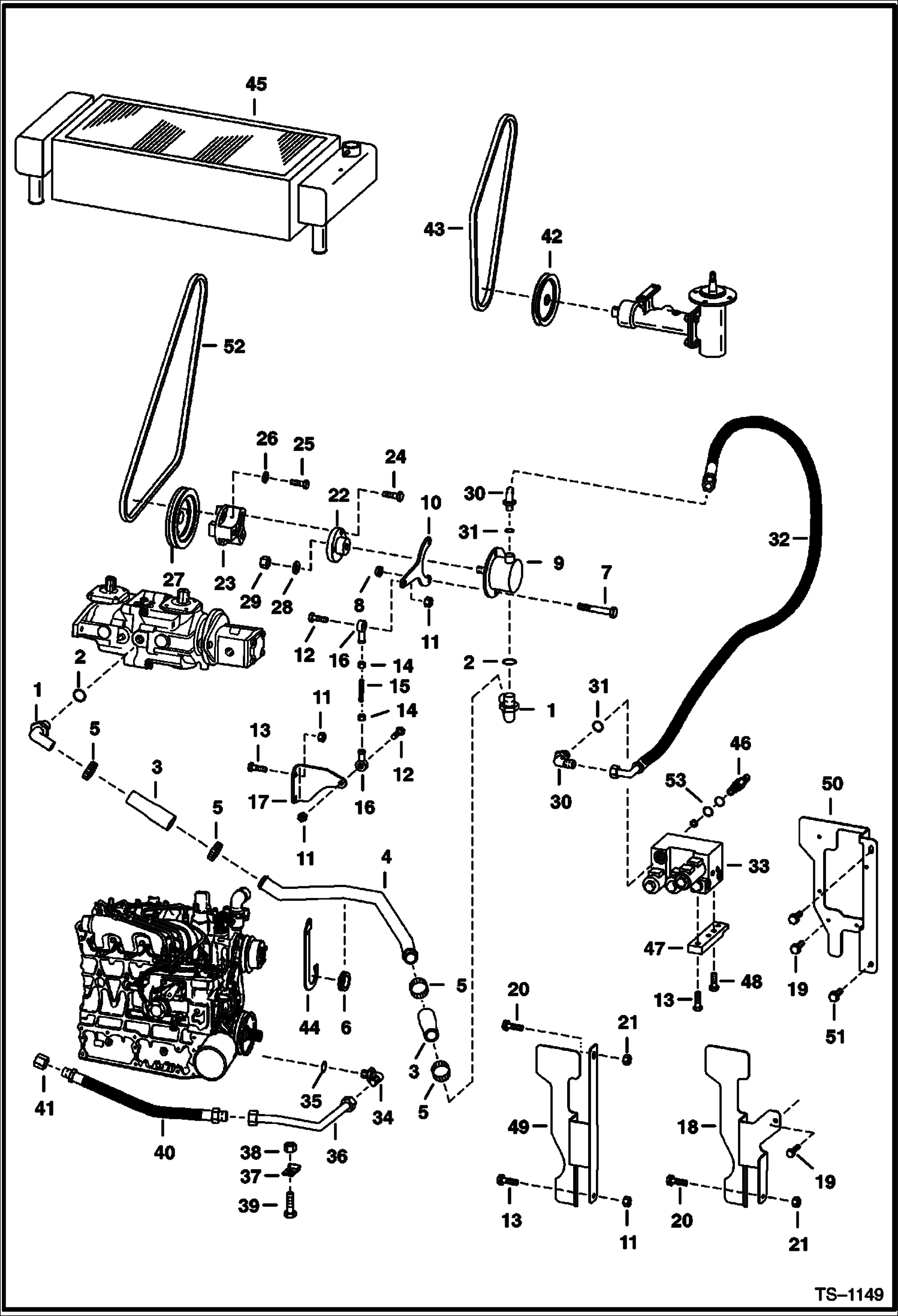 Схема запчастей Bobcat 700s - HIGH FLOW HYDRAULICS HIGH FLOW HYDRAULICS