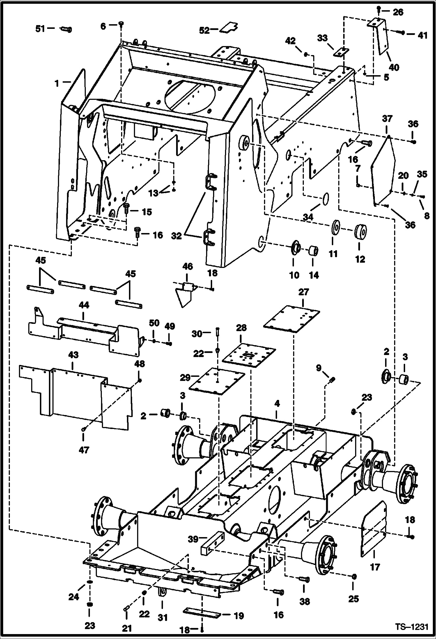 Схема запчастей Bobcat 800s - MAIN FRAME MAIN FRAME