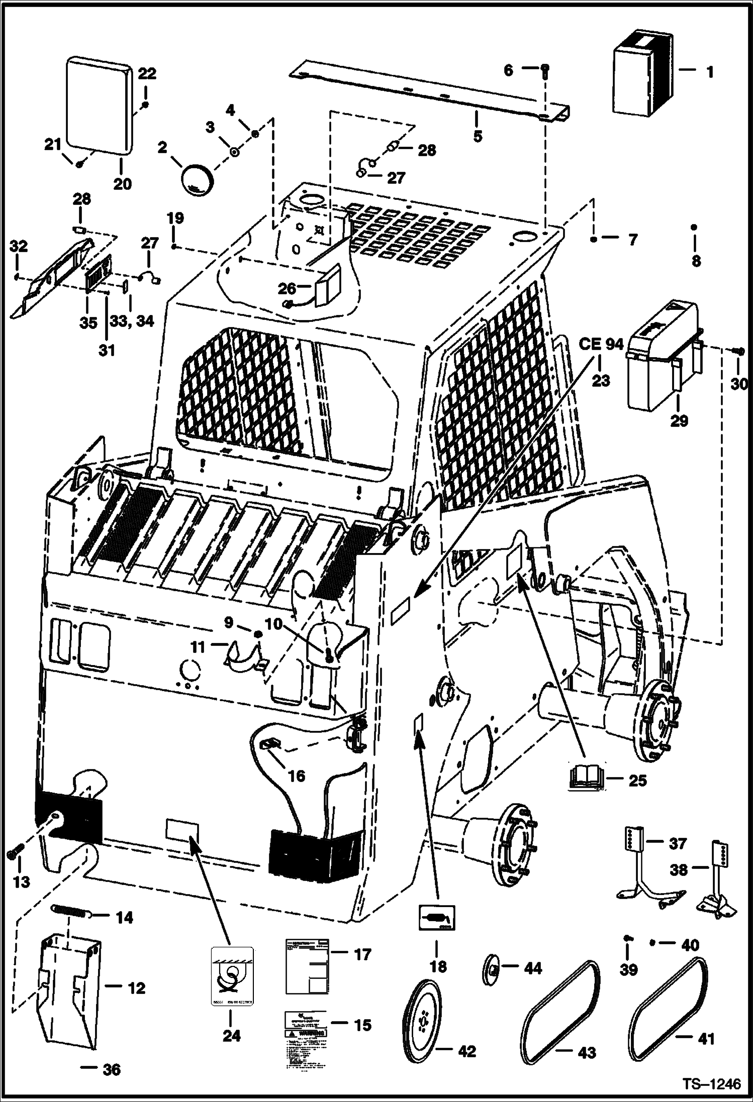 Схема запчастей Bobcat 700s - EUROPEAN ACCESSORIES ACCESSORIES & OPTIONS