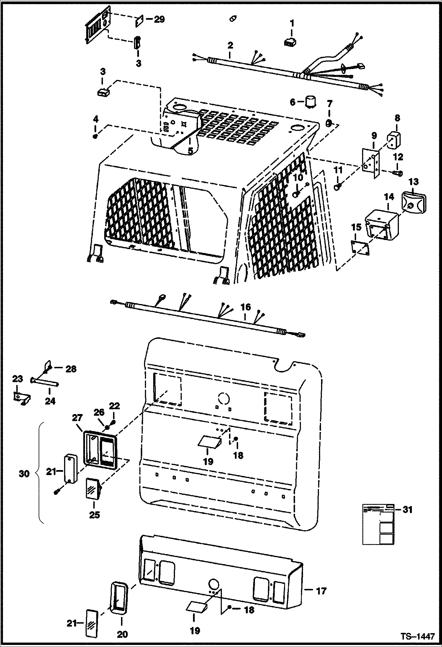 Схема запчастей Bobcat 700s - EUROPEAN ACCESSORIES (Road Lights) ACCESSORIES & OPTIONS