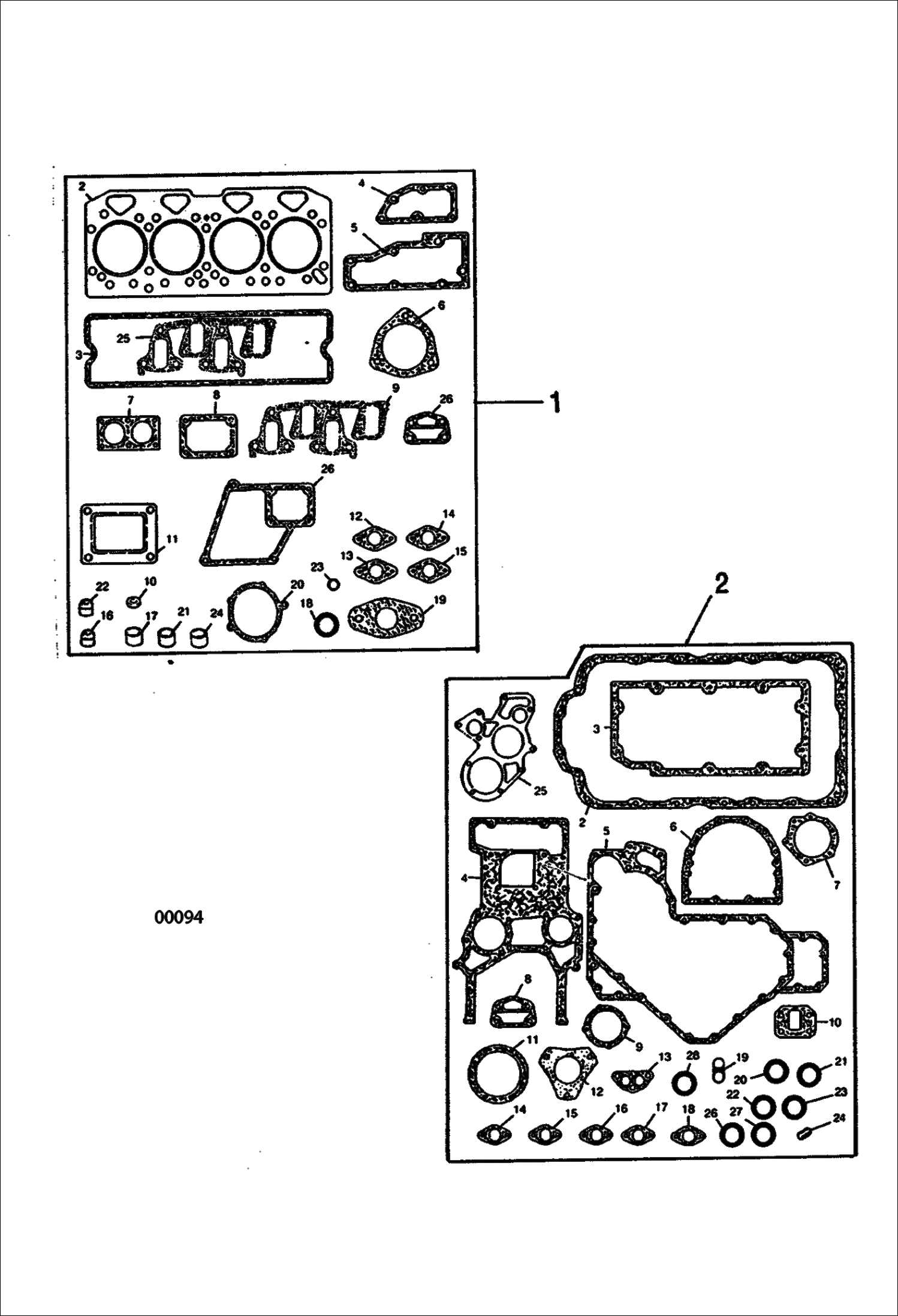 Схема запчастей Bobcat V518 - SET OF SEALS 367013509 AND BELOW 367312505 AND BELOW POWER UNIT