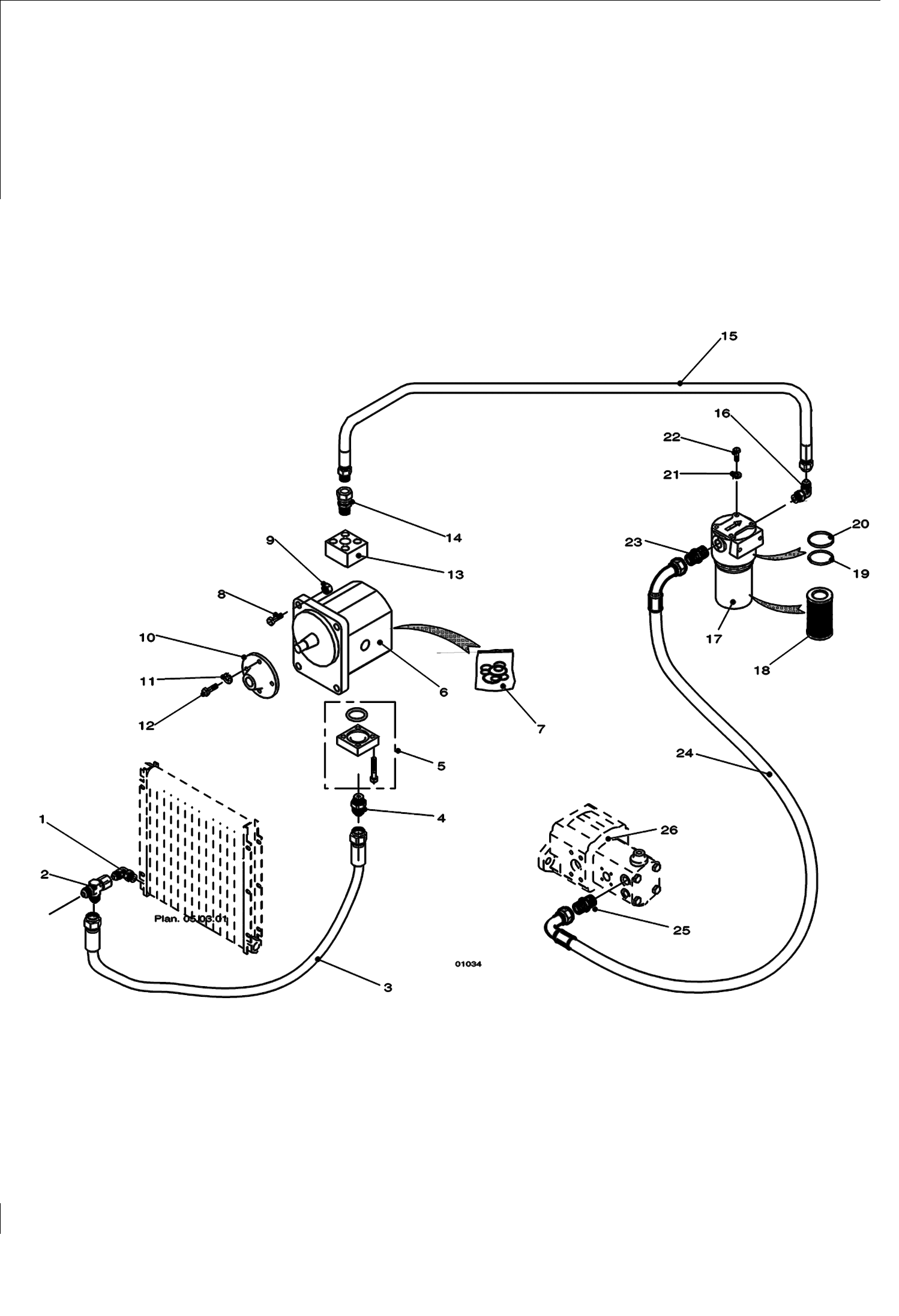 Схема запчастей Bobcat V623 - VENTILATION POWER UNIT