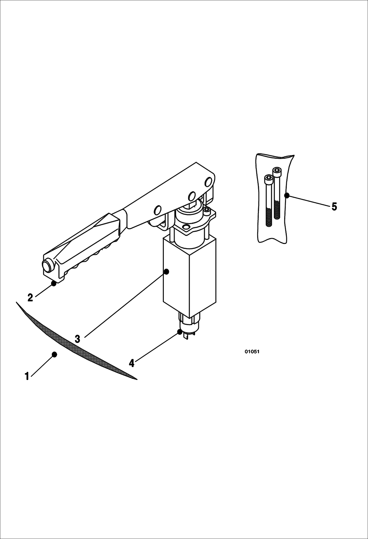 Схема запчастей Bobcat V518 - HANDLE BRAKE LEVER 367011001-12517 CHASSIS
