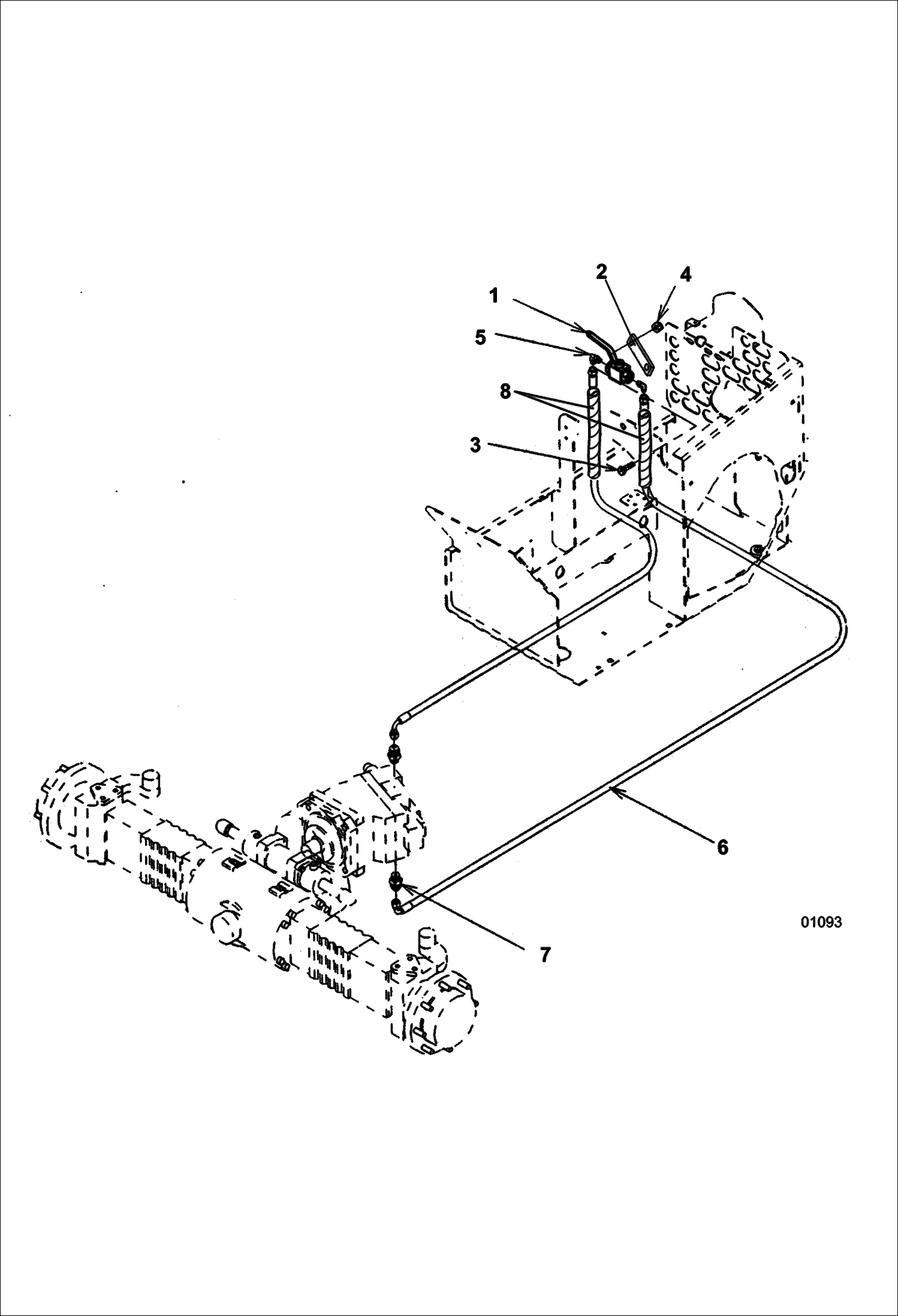 Схема запчастей Bobcat V518 - TRANSMISSION BY-PASS ACCESSORIES & OPTIONS