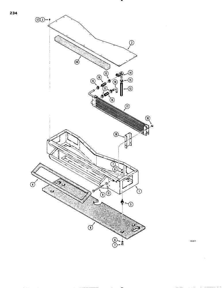 Схема запчастей Case W20 - (234) - HEATER, PLENIUM AND RELATED PARTS (09) - CHASSIS