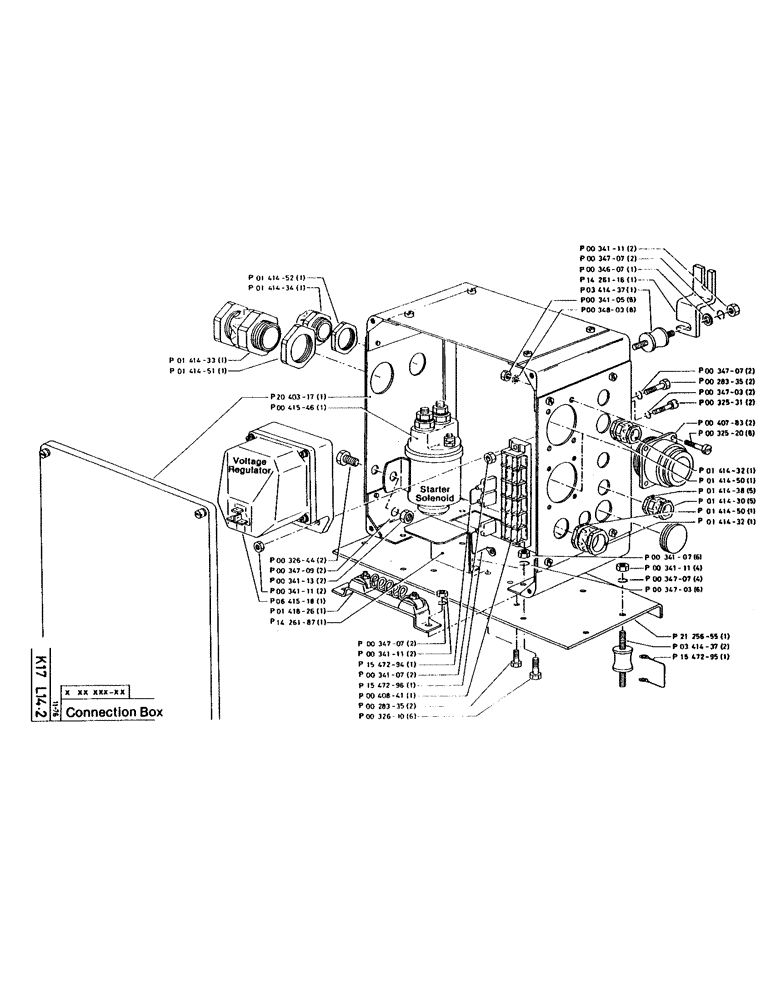 Схема запчастей Case 160CL - (79) - CONNECTION BOX (07) - HYDRAULIC SYSTEM