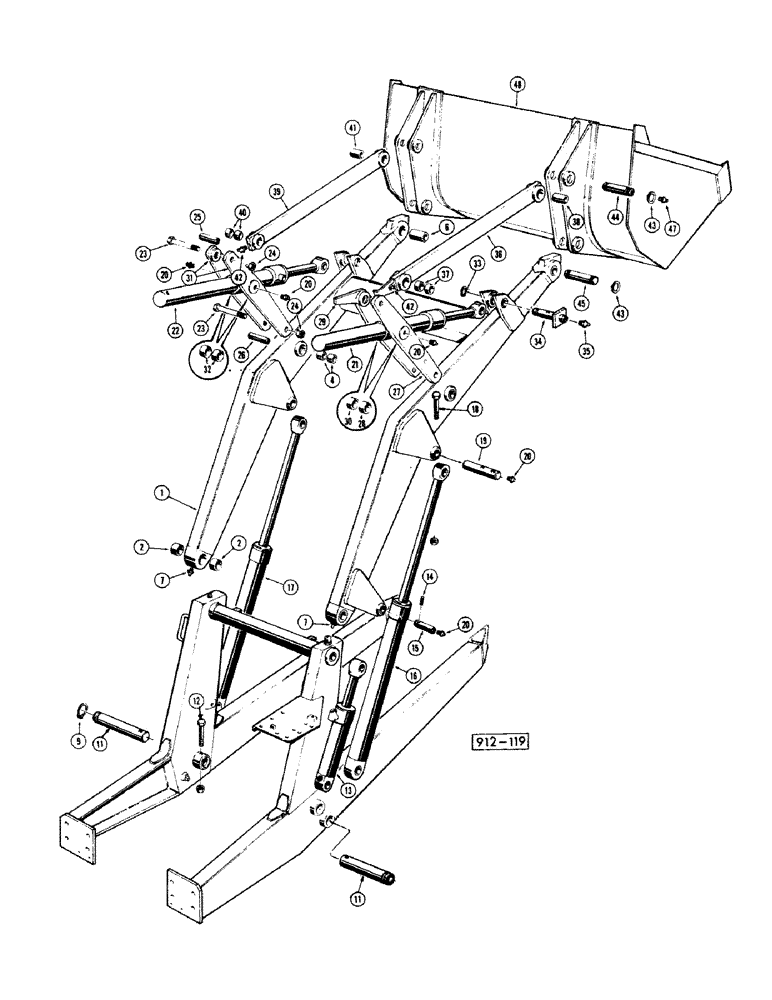 Схема запчастей Case 35 - (004) - LOADER 