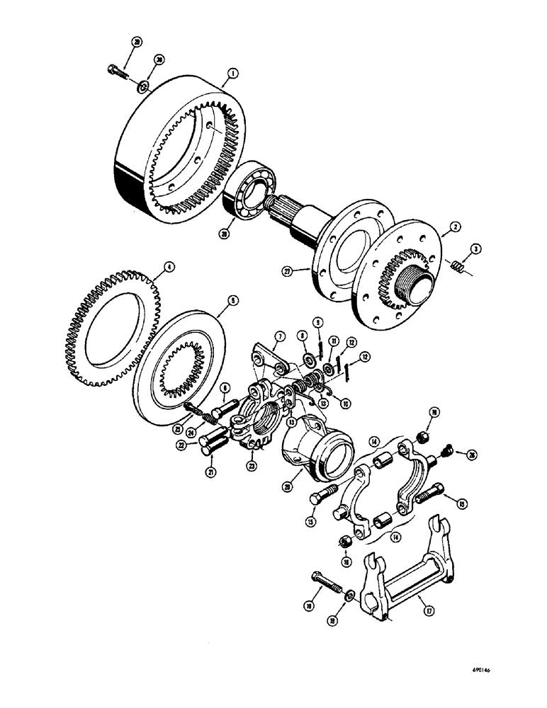 Схема запчастей Case 400C - (236) - SWEED WINCH, EXTERNAL CLUTCH (88) - ACCESSORIES