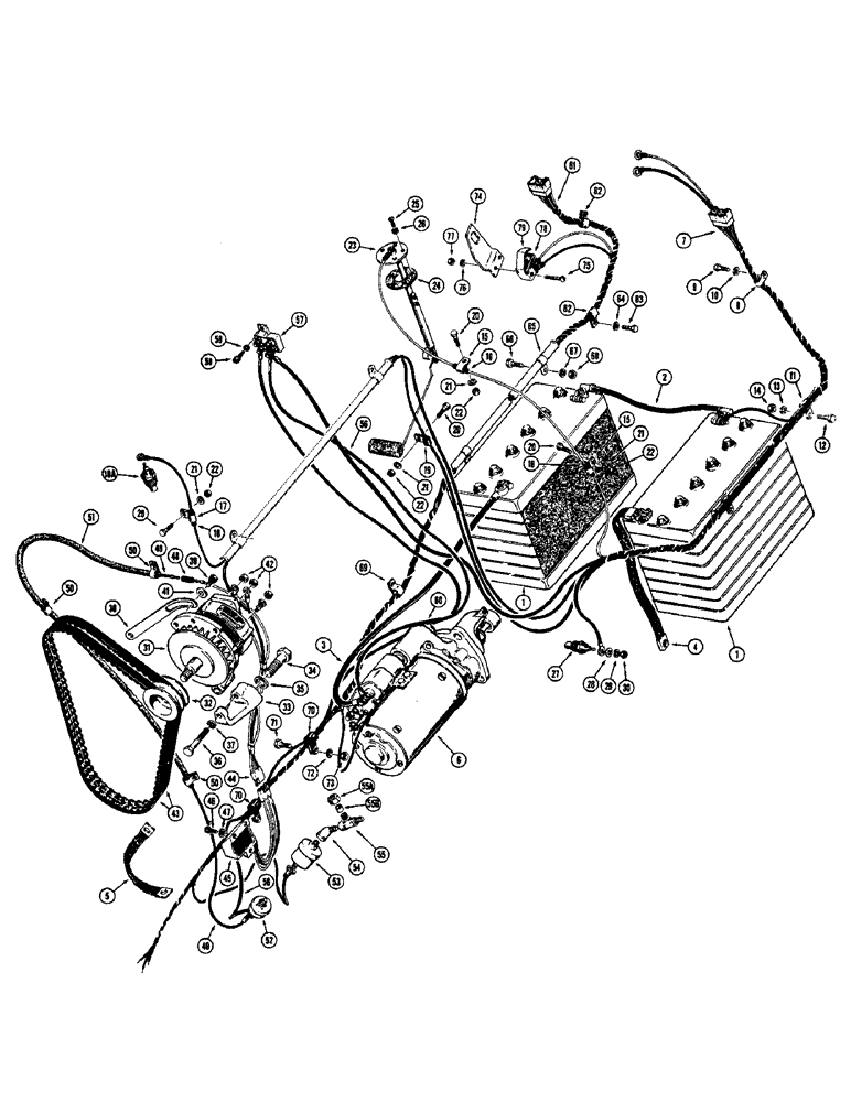 Схема запчастей Case W8C - (068) - ELECTRICAL SYSTEM, DIESEL ENGINE (04) - ELECTRICAL SYSTEMS