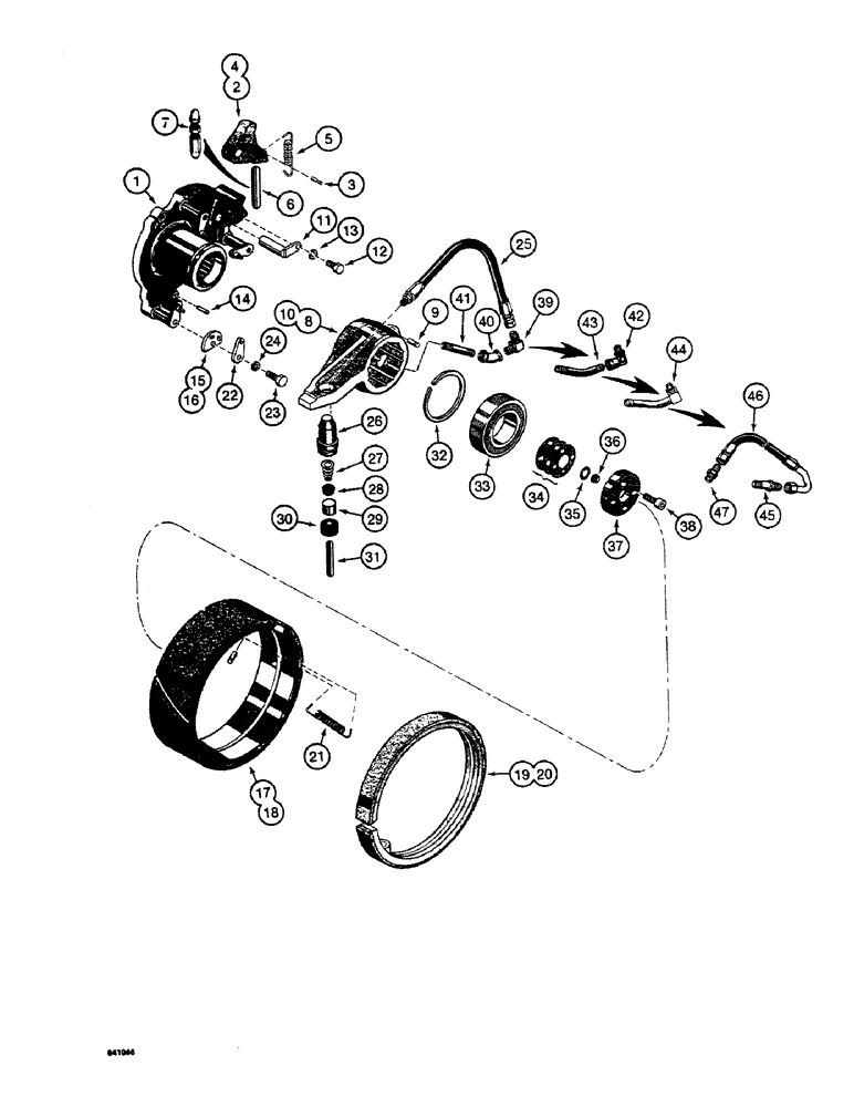 Схема запчастей Case 19 - (32) - CLUTCH ASSEMBLY 
