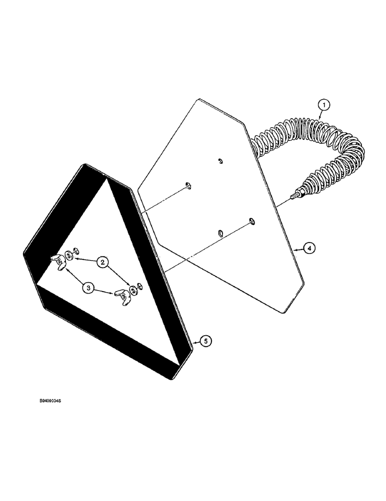 Схема запчастей Case 680H - (400) - SLOW MOVING VEHICLE EMBLEM (09) - CHASSIS/ATTACHMENTS