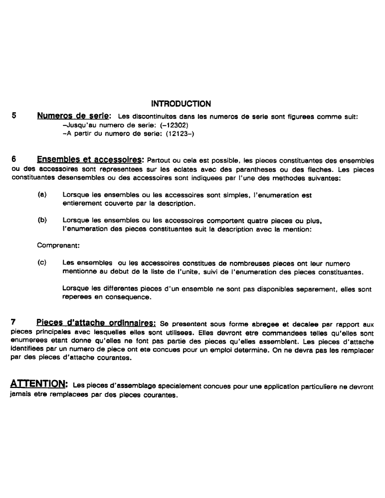 Схема запчастей Case 688 - (01-5) - INTRODUCTION 