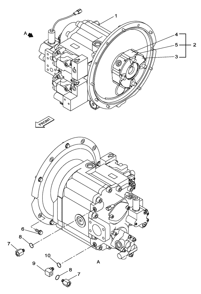 Схема запчастей Case CX210C NLC - (35.106.06) - HYDRAULIC PUMP - COUPLING - CX210C NLC (35) - HYDRAULIC SYSTEMS