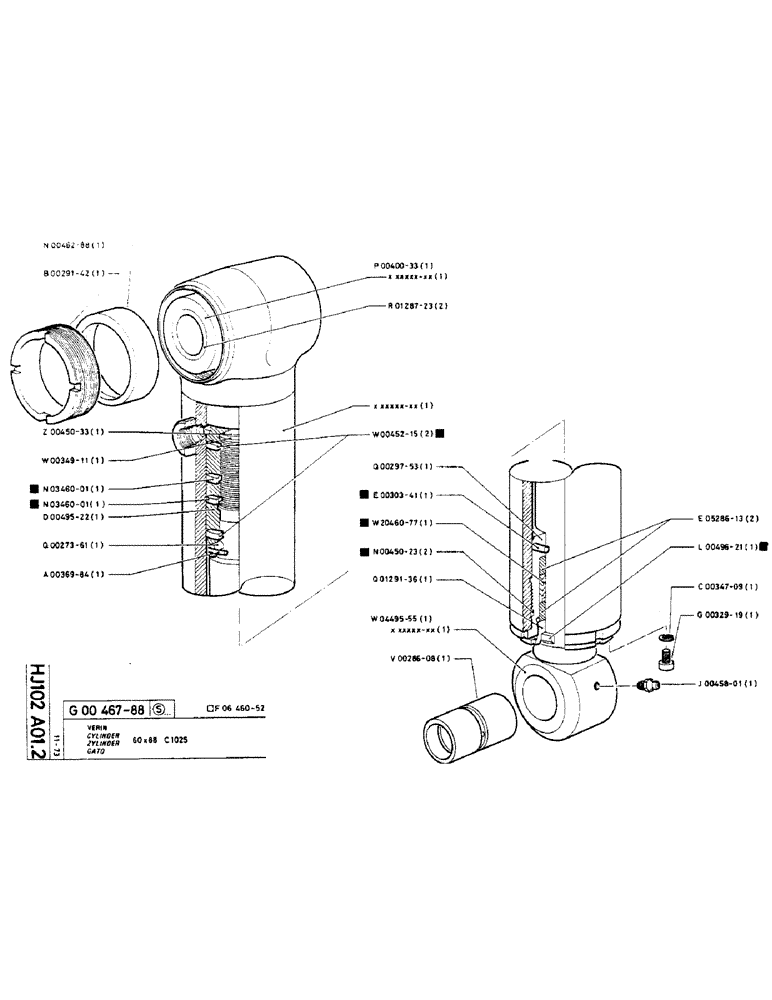 Схема запчастей Case TC45 - (187) - CYLINDER 
