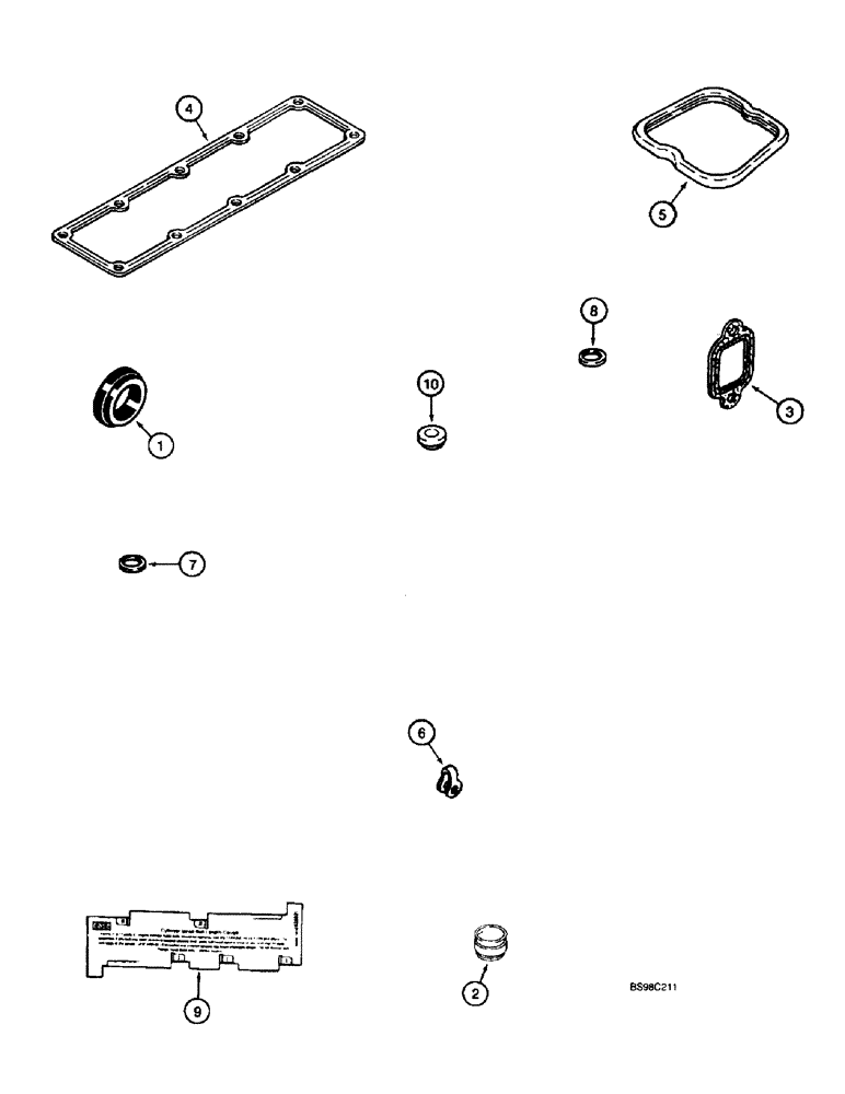 Схема запчастей Case 660 - (2-40) - GASKET KIT, 4-390 EMISSIONS CERTIFIED ENGINE, VALVE GRIND (02) - ENGINE