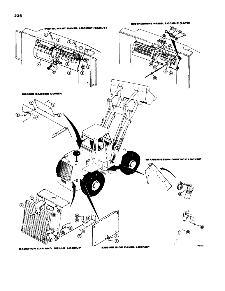 Схема запчастей Case W18 - (236) - LOCKUP PARTS (09) - CHASSIS