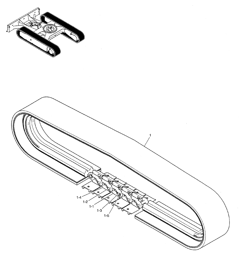 Схема запчастей Case CX27B PV13 - (02-008) - SHOE ASSY, P/N PV60D00008F1 (04) - UNDERCARRIAGE