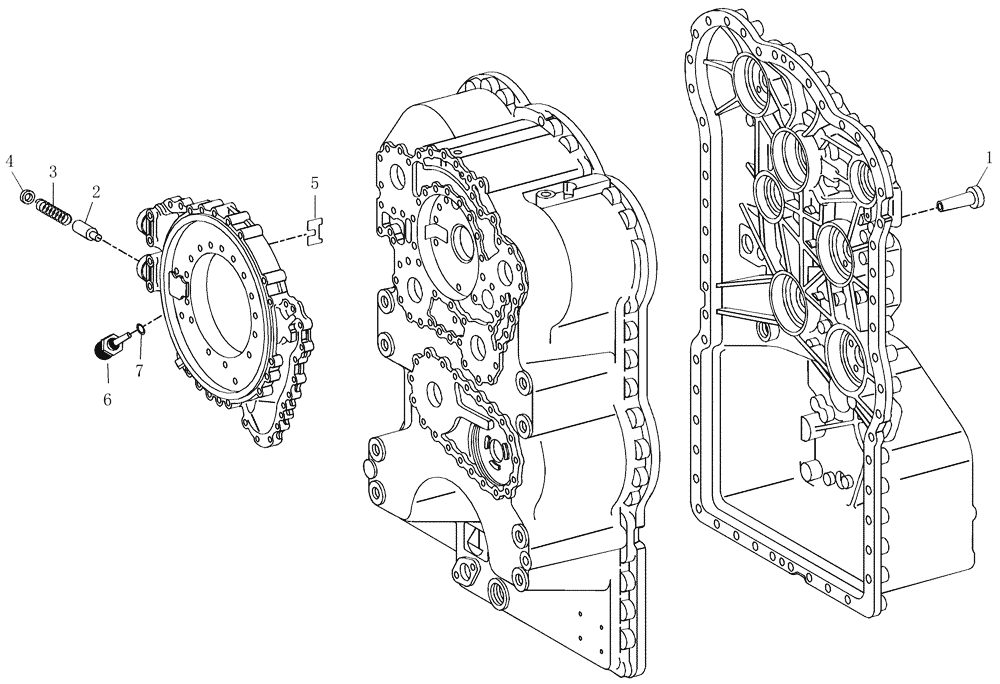 Схема запчастей Case 325 - (1.211/1[22]) - TRANSMISSION - COMPONENTS (03) - Converter / Transmission