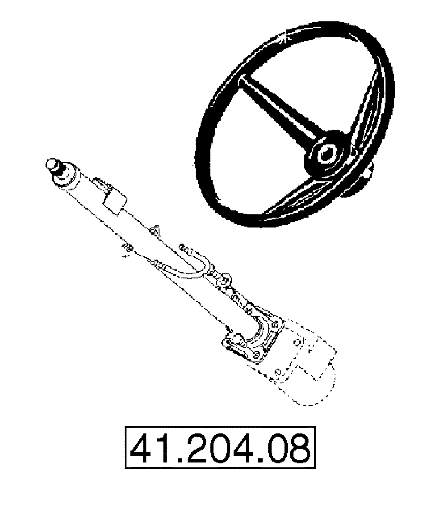 Схема запчастей Case 580SM - (00.000.41) - PICTORIAL INDEX - STEERING (00) - GENERAL & PICTORIAL INDEX