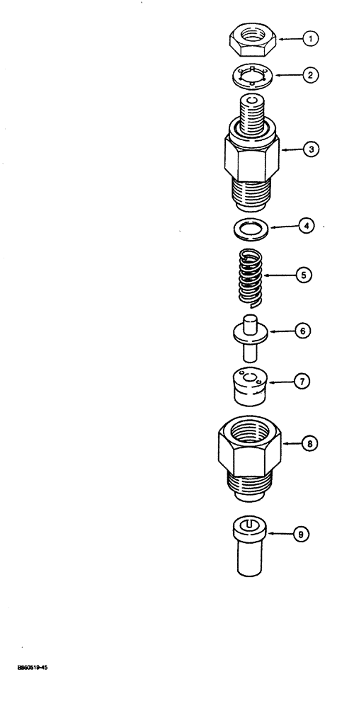 Схема запчастей Case CASE - (3-12) - INJECTION NOZZLE (03) - FUEL SYSTEM