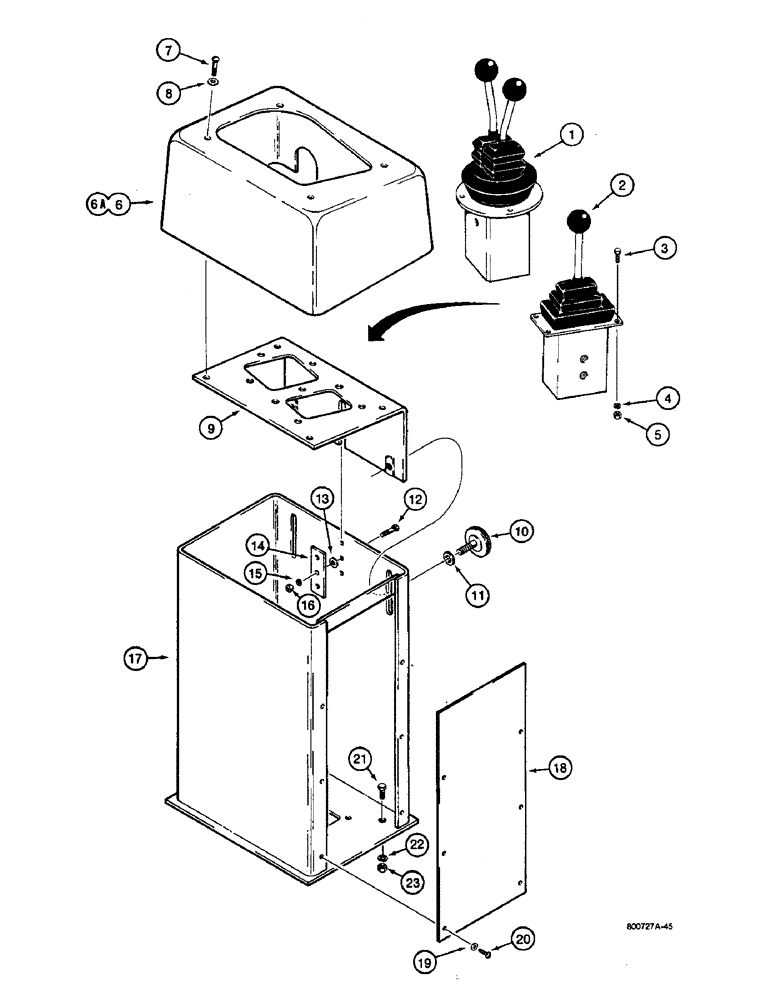 Схема запчастей Case W36 - (8-442) - REMOTE LOADER CONTROL VALVES, AND CONTROL TOWER, WITH REMOTE HYDRAULICS (08) - HYDRAULICS