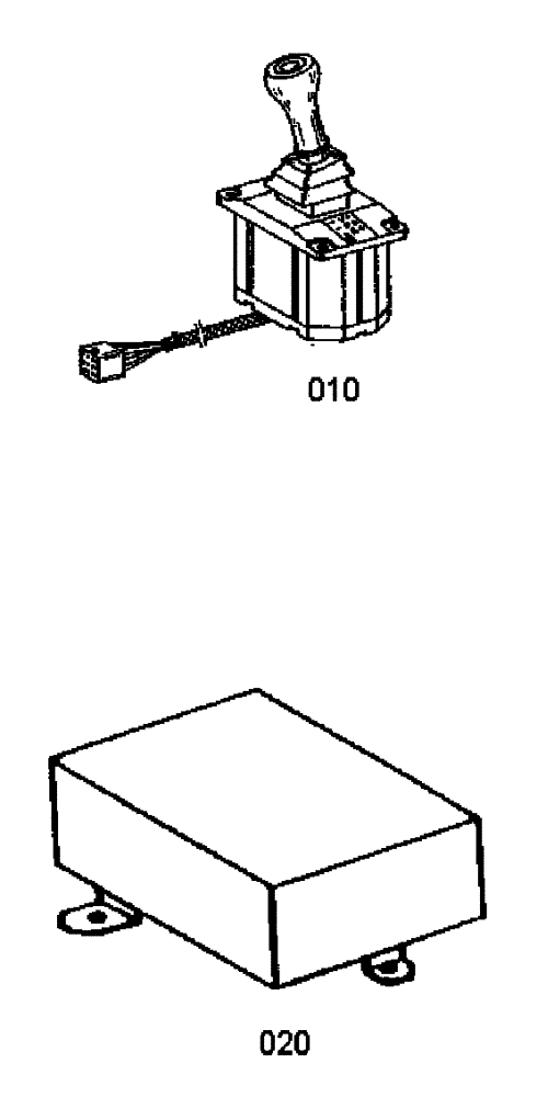 Схема запчастей Case 340B - (18A00000603[001]) - MANIPULATOR AND CONTROL UNIT, GEARBOX (87453829) (03) - Converter / Transmission