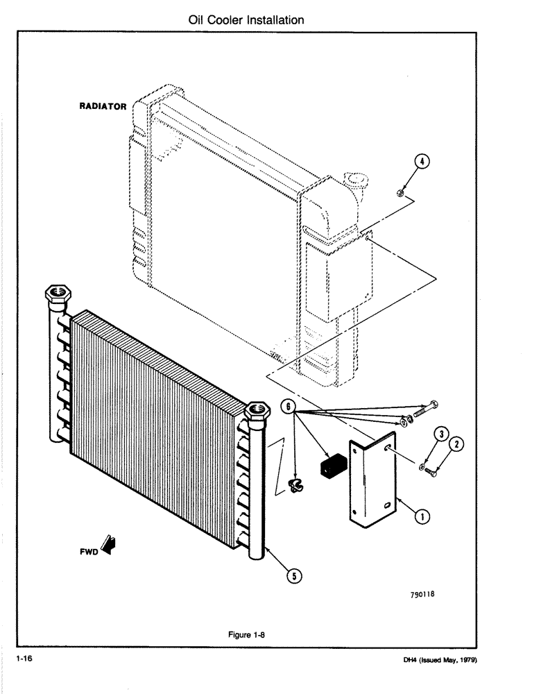 Схема запчастей Case DH4 - (1-16) - OIL COOLER INSTALLATION (35) - HYDRAULIC SYSTEMS