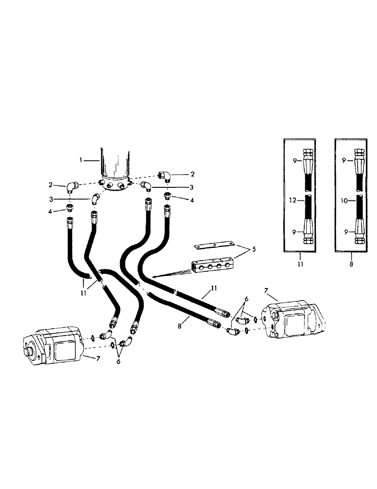 Схема запчастей Case 35EC - (G17) - SWIVEL TO TRACK DRIVE MOTORS AND RETURN (07) - HYDRAULIC SYSTEM