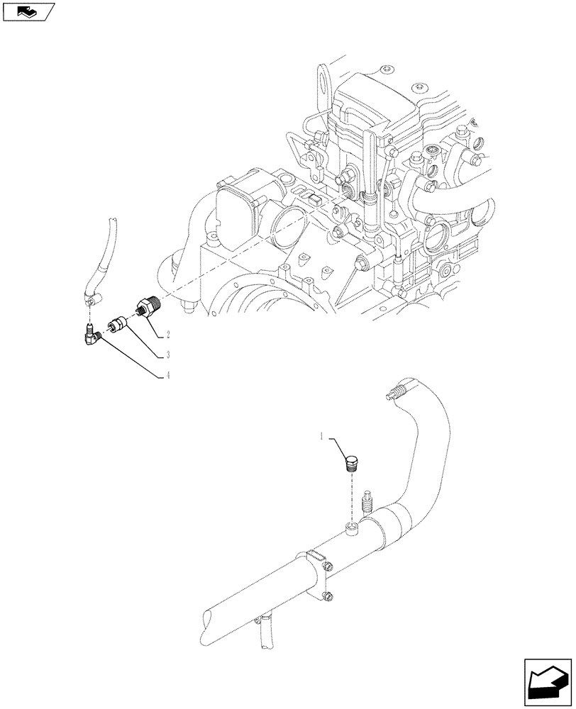 Схема запчастей Case 621F - (50.104.05[02]) - CANOPY, NO HEATER PLUG (50) - CAB CLIMATE CONTROL