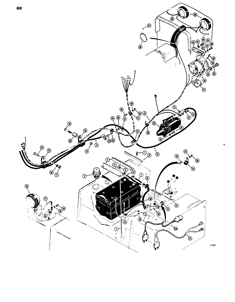 Схема запчастей Case 450 - (068) - ELECTRICAL SYSTEM (06) - ELECTRICAL SYSTEMS