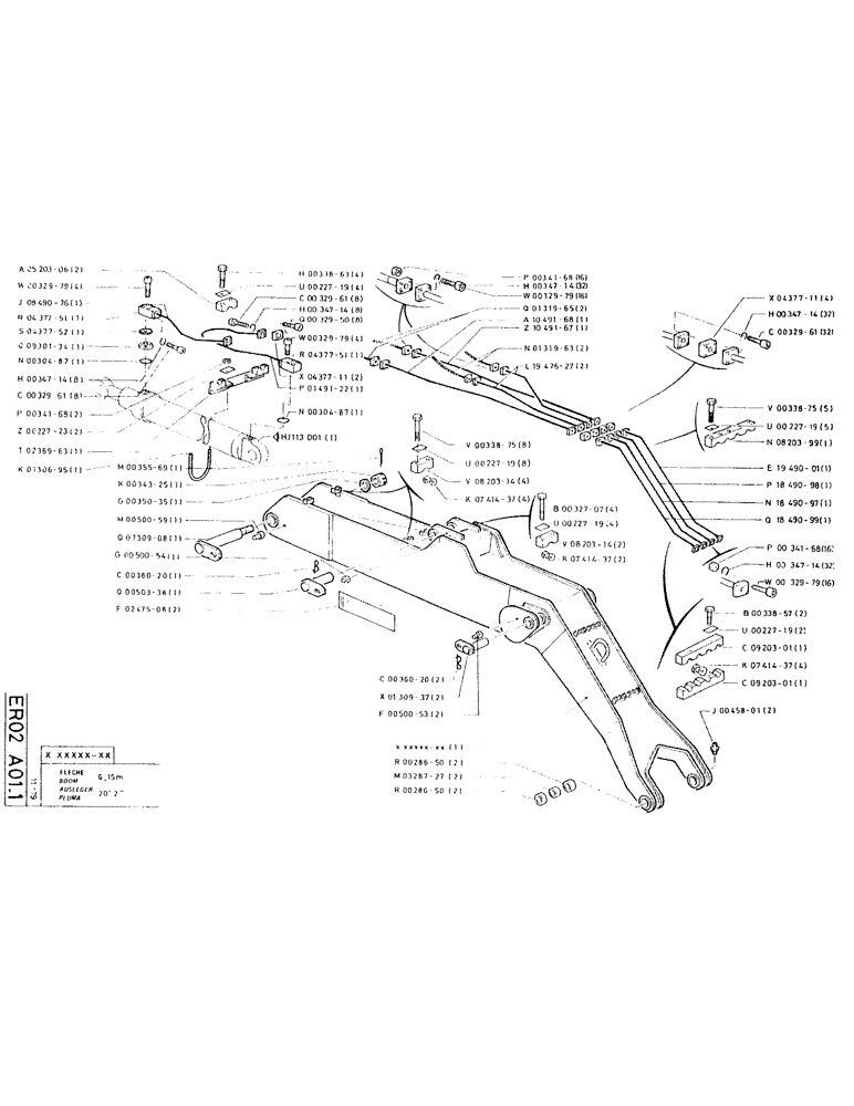 Схема запчастей Case RC200L - (107) - BOOM 