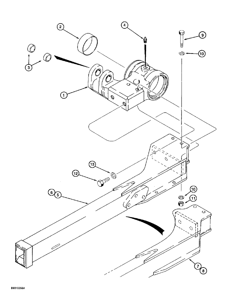 Схема запчастей Case 560 - (9-070) - TRENCHER BOOMS AND MOUNTING (09) - CHASSIS/ATTACHMENTS