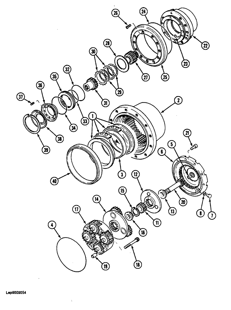 Схема запчастей Case 688 - (6-12) - FINAL DRIVE TRANSMISSION (06) - POWER TRAIN