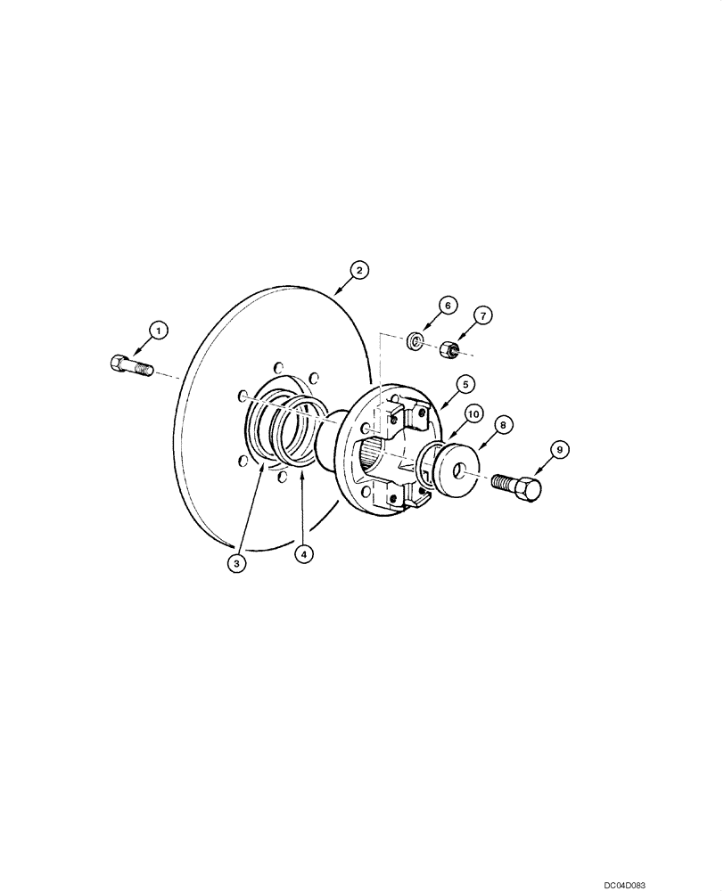 Схема запчастей Case 885 - (07.03[00]) - TRANSMISSION BRAKE DISC - ASSEMBLY (07) - BRAKES