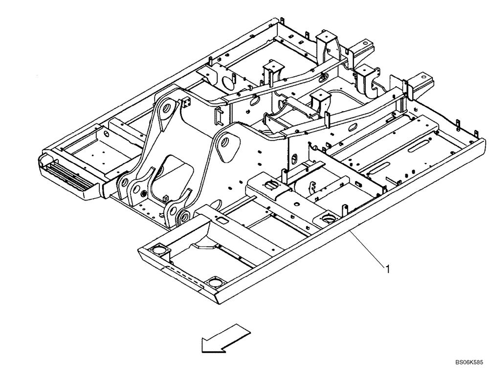 Схема запчастей Case CX210BLR - (09-02) - TURNTABLE (09) - CHASSIS/ATTACHMENTS