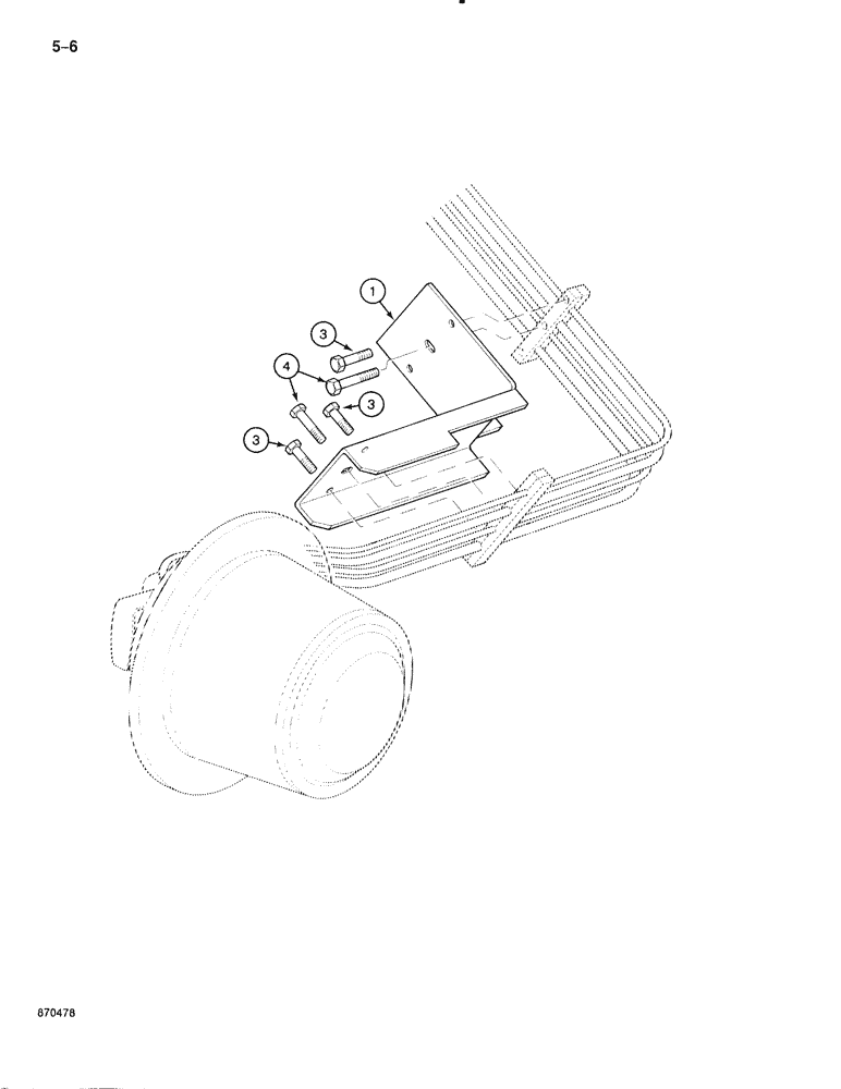 Схема запчастей Case 888 - (5-006) - TRACK FRAME TUBING GUARDS (11) - TRACKS/STEERING