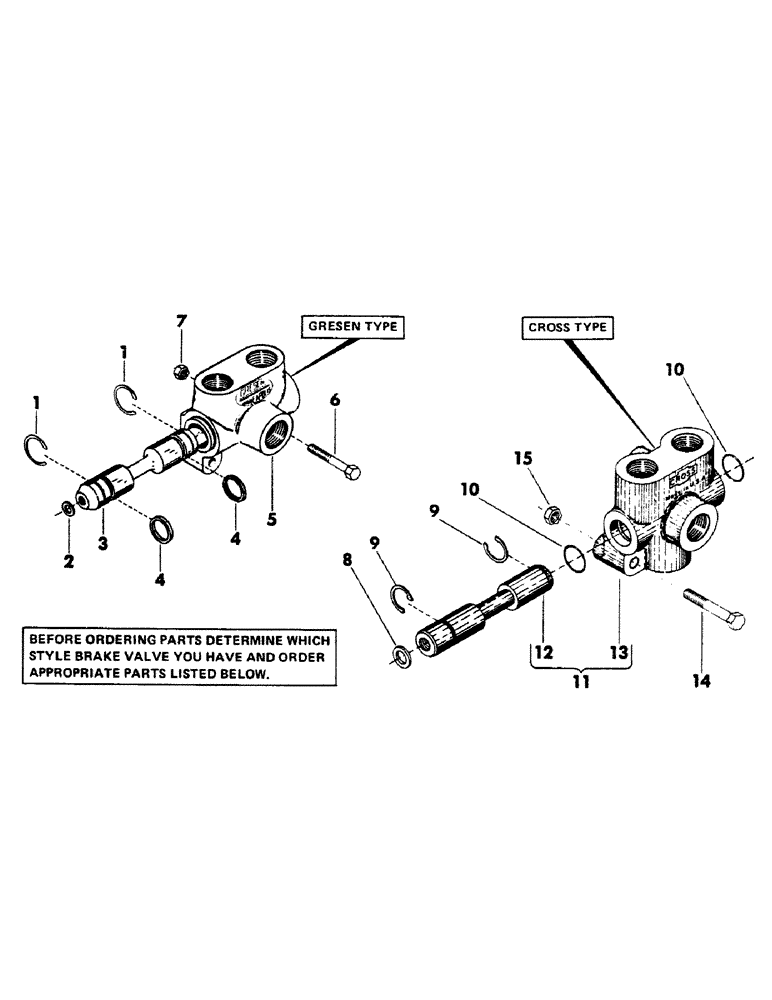 Схема запчастей Case 40BLC - (134) - TRACK BRAKE VALVE (04) - UNDERCARRIAGE