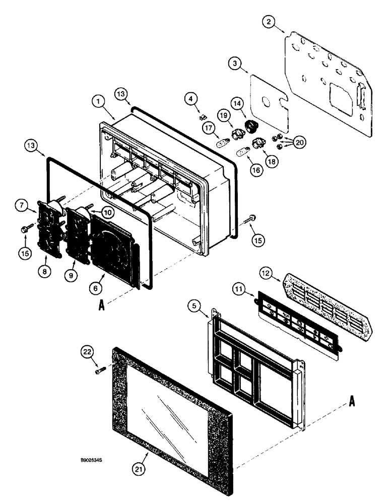 Схема запчастей Case 580L - (4-26) - INSTRUMENT CLUSTER (04) - ELECTRICAL SYSTEMS