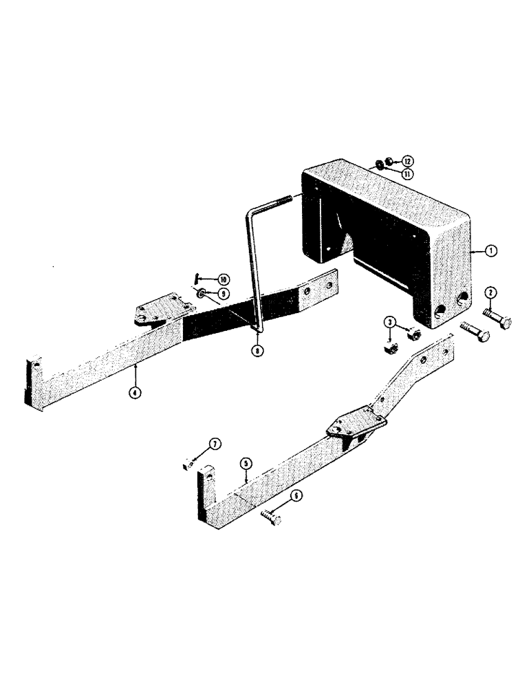 Схема запчастей Case 420B - (27) - 900 POUND REAR COUNTERWEIGHT 