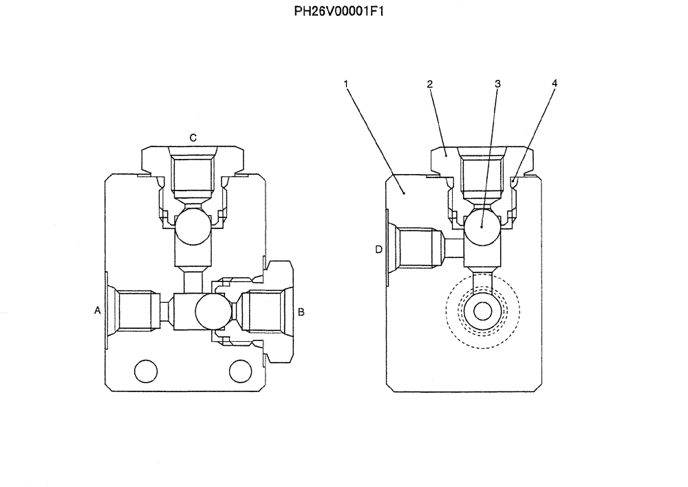Схема запчастей Case CX50B - (07-017) - VALVE ASSY, SHUTTLE (PH26V00001F1) ELECTRICAL AND HYDRAULIC COMPONENTS