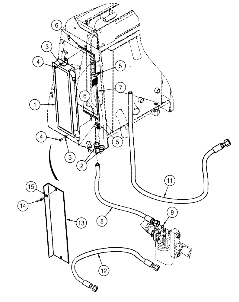 Схема запчастей Case 621D - (05-06) - HYDRAULICS - STEERING (05) - STEERING